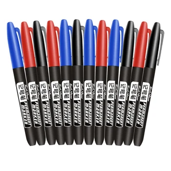 1/4шт/комплект водонепроницаемый постоянного краска маркер ручка тонкость черный синий красный чернила масла 1,5 мм круглый носок тонкие цвет маркер ручки
