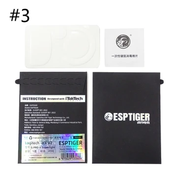 1 Упаковка Киберспортивных ножек для коньков Tiger Mouse для Logitech G Pro X Superlight White Glides Edge Стандартный / улучшенный / ЛЕД