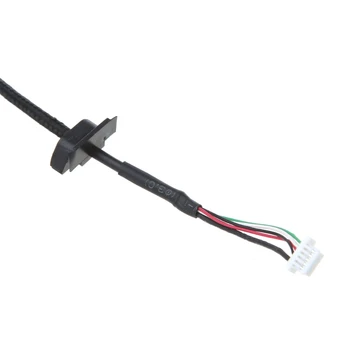 1 Шт. Игровая мышь, сменная USB-линия для G9 G9X, прочная нейлоновая плетеная линия, износостойкий кабель, черный