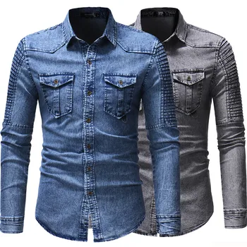 2020 новая джинсовая куртка для мужчин на весну-осень, Джинсовая куртка для мужчин, осенние приталенные качественные мужские куртки