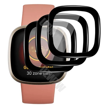 (3 шт.), защитная пленка для смарт-часов Fitbit Versa 3, полное покрытие, мягкая защитная пленка (не стекло)