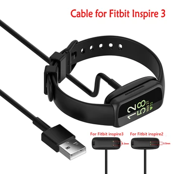 50/100 см Кабель для зарядки Fitbit Inspire 3 Сменный пластиковый кабель для зарядки, подставка для USB-зарядного устройства, аксессуары для часов