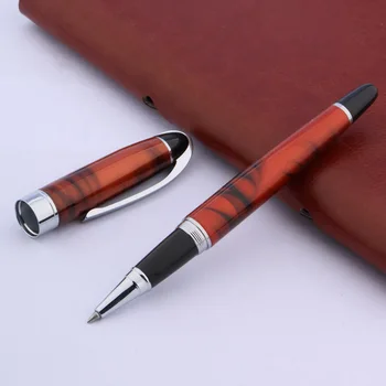 baoer 517 Цвет коричневый Серебристая отделка Ручка-Роллер Канцелярские Школьные принадлежности Письменные Принадлежности