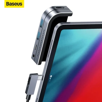 Baseus USB C КОНЦЕНТРАТОР Type C КОНЦЕНТРАТОР с HDMI-совместимым портом USB 3.0 PD Для мобильного телефона USB-C USB-концентратор Адаптер для MacBook Pro Для iPad Pro