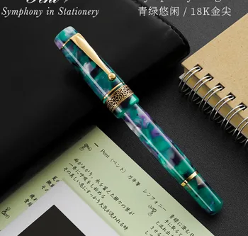 Japan Pent Symphony Rouya 18-каратный золотой наконечник Symphony Adagio, Немецкая перьевая ручка ручной работы из усовершенствованной смолы
