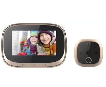 WIFI Дверной звонок, Цифровой дверной просмотрщик, 4,3-дюймовый HD ЖК-дверной глаз, Видеодомофон, ИК-камера, Инфракрасная камера ночного видения, 1 Мп, домофон Безопасности