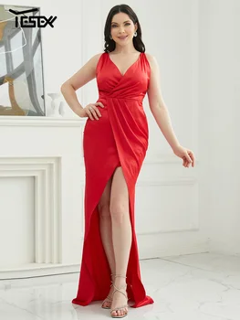 Yesexy Сексуальное вечернее платье с запахом в виде спагетти, Коктейльное вечернее платье, платье для выпускного вечера