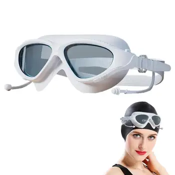 Водонепроницаемые очки для взрослых, силиконовые, для плавания, с защитой от ультрафиолета, Портативные, для занятий водными видами спорта, для плавания, на лето