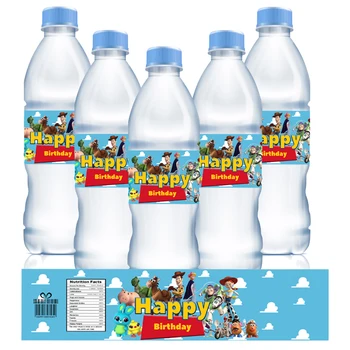 Водонепроницаемые этикетки для бутылок с водой из мультфильма 