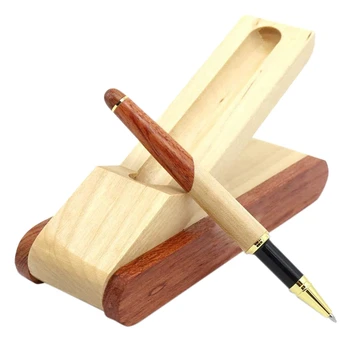 Классическая Ручка для подписи с футляром из дерева ручной работы, Винтажное издание для подписи или эксклюзивного делового использования