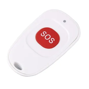 Мини-Аварийная кнопка Водонепроницаемый Беспроводной Пластиковый Дверной звонок, Сигнализация вызова, Бытовая Нажимная связь с батарейным питанием