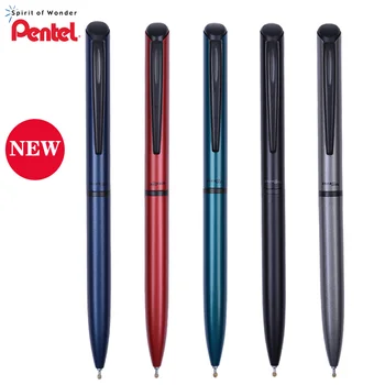 Новая японская гелевая ручка Pentel BLN2005 Металлическая ручка с низким центром тяжести 0,5 мм, быстросохнущие чернила черного цвета