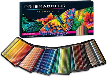 Оригинальные Цветные Карандаши Prismacolor Premier 36 72 150 Цветов Художественные Принадлежности для Рисования Эскизов Взрослой раскраски Жестяная коробка lápis