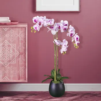 Очаровательная искусственная розовая орхидея 32 