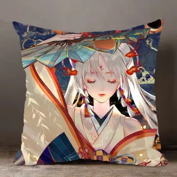 Подушка Kawaii с японским анимационным рисунком, подушка для дома, наволочка для домашнего обихода, съемная и моющаяся