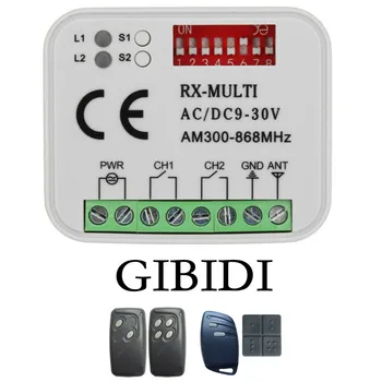 Приемник гаражных ворот GIBIDI 300-868 МГц с Подвижным кодом GIBIDI AU1600 AU1610 AU1680 AU1810 Открывалка DOMINO Garage Command 433,92 МГц