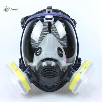 Противогаз 6800 7 в 1 6001 противогаз кислотная пылезащитная маска противогаз краска пестицидный спрей силиконовый фильтр лабораторный картридж сварка