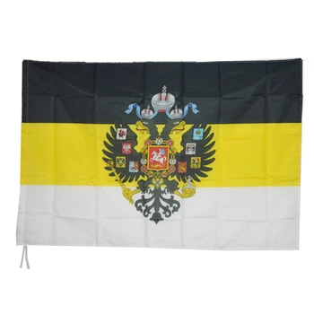 Российский Имперский флаг 90x135 см, полиэстер, эмблема Орла, Слава России с принтом