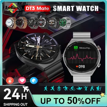 Часы DT3 Smar с высоким дисплеем, смарт-часы, Смарт-часы для отслеживания вызовов, Монитор здоровья, отслеживающий GPS, Цифровой вызов NFC, мужские часы для Android iOS