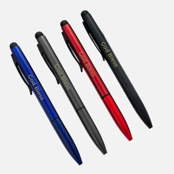 Шариковая ручка с логотипом на заказ, Многофункциональная Металлическая сенсорная ручка, подарок для детей, Ручка на заказ, Школьные канцелярские принадлежности, рекламные ручки
